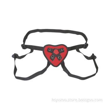 Hot Plush Black Strap On Harness dildo Belt Playful Bondage For Woman and gay